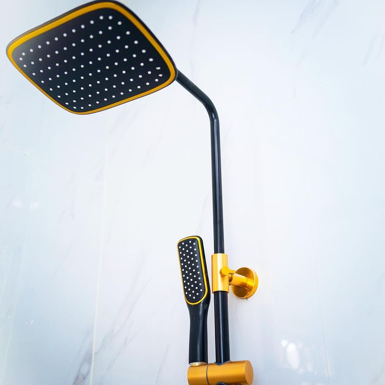Matte Gold & Black Brimix Shower