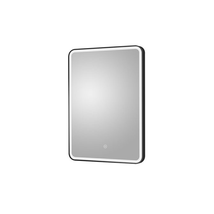 L-661 Curved Black LED Mirror