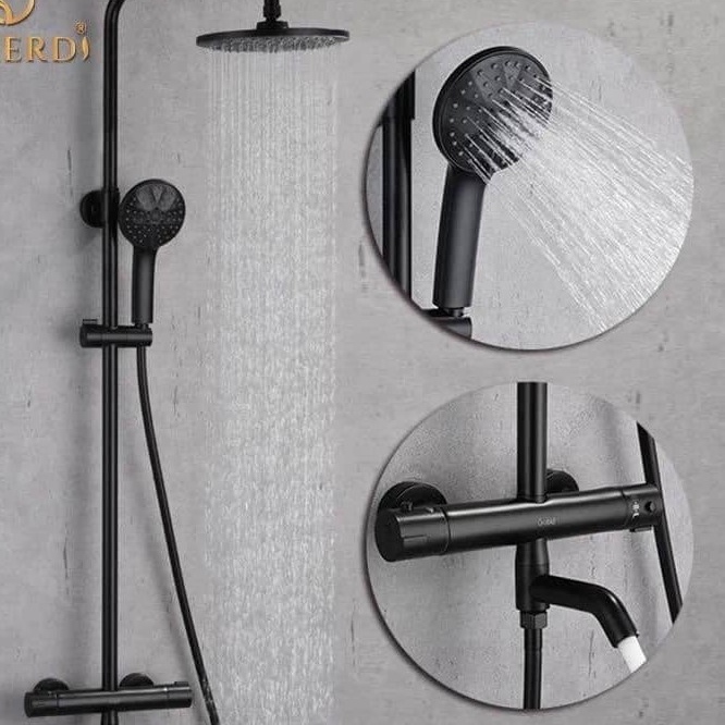 Ferdi Black Luxury Shower