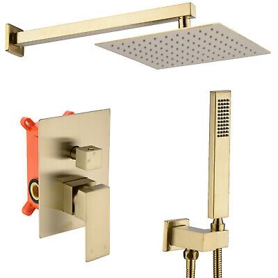 Matte Gold 5-Ways Gold Conduit Shower