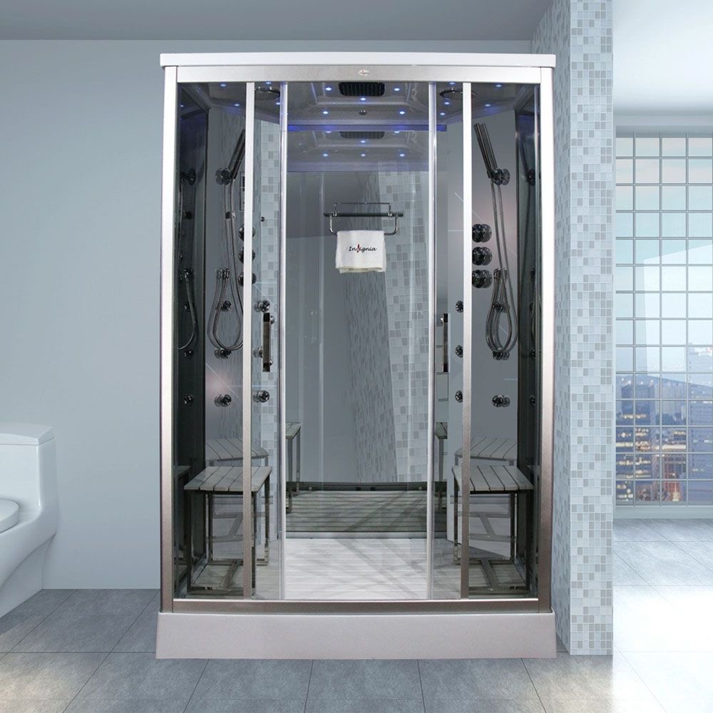 120cm x 90cm SilverFrame LowBase ShowerRoom (Double Seat)